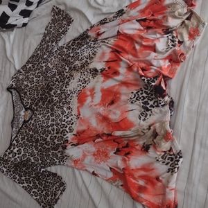 Mini leopard print dress